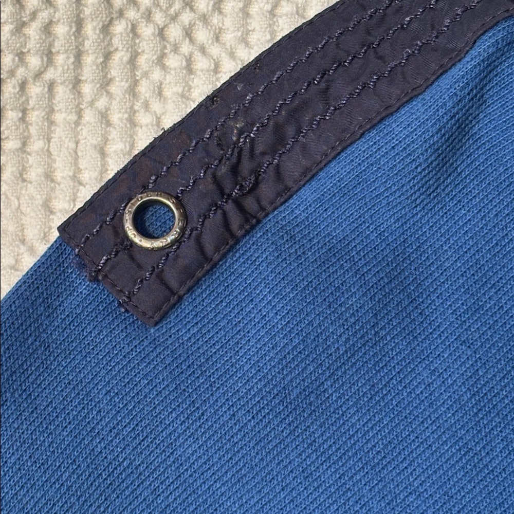 Sperry Top-Sider Blue 1/2 Zip Nautical Pullover, Striped Collar, Large, EUC - Picture 10 of 16
